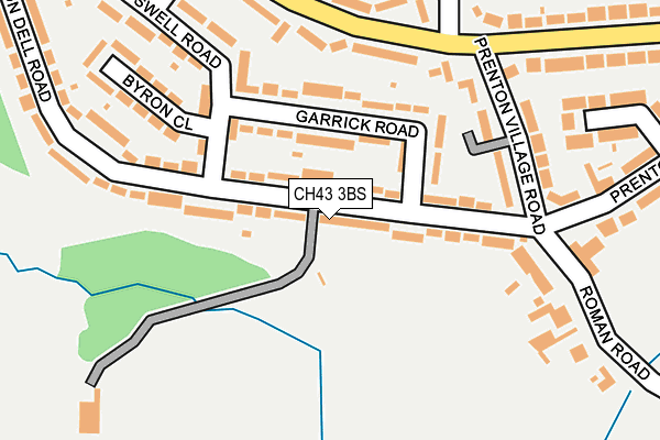 CH43 3BS map - OS OpenMap – Local (Ordnance Survey)