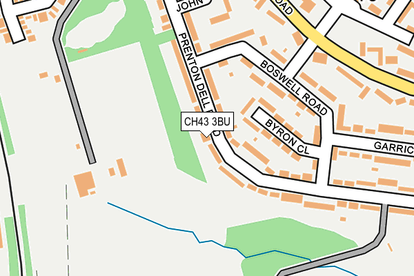 CH43 3BU map - OS OpenMap – Local (Ordnance Survey)