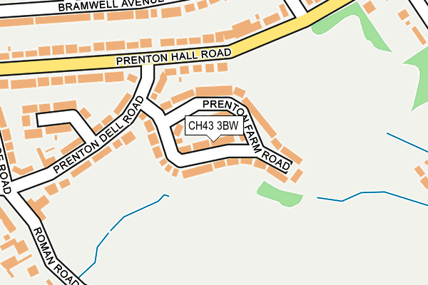 CH43 3BW map - OS OpenMap – Local (Ordnance Survey)