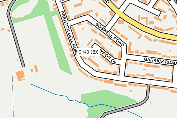 CH43 3BX map - OS OpenMap – Local (Ordnance Survey)