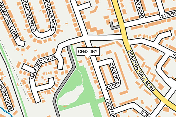 CH43 3BY map - OS OpenMap – Local (Ordnance Survey)