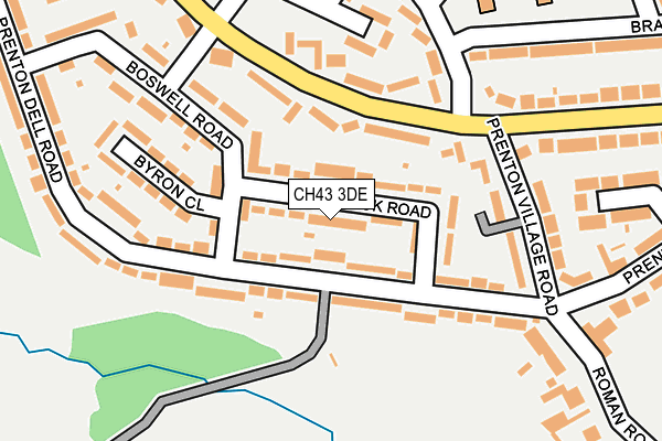 CH43 3DE map - OS OpenMap – Local (Ordnance Survey)