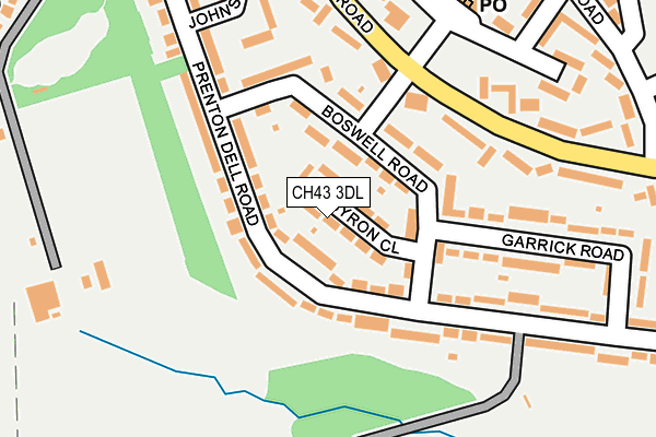 CH43 3DL map - OS OpenMap – Local (Ordnance Survey)