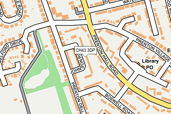 CH43 3DP map - OS OpenMap – Local (Ordnance Survey)