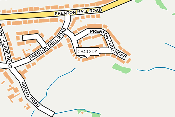 CH43 3DY map - OS OpenMap – Local (Ordnance Survey)