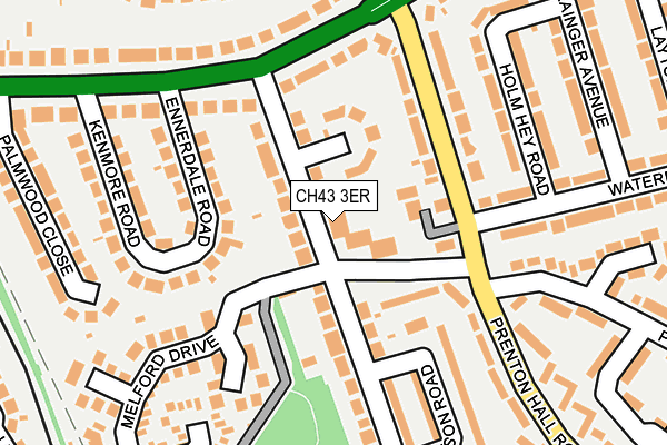 CH43 3ER map - OS OpenMap – Local (Ordnance Survey)