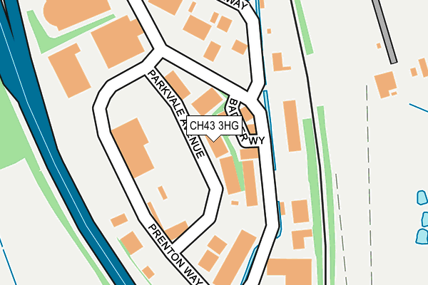 CH43 3HG map - OS OpenMap – Local (Ordnance Survey)