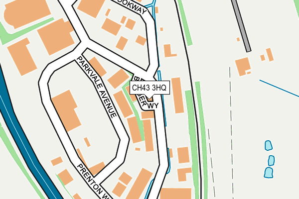 CH43 3HQ map - OS OpenMap – Local (Ordnance Survey)