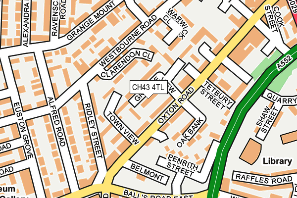 CH43 4TL map - OS OpenMap – Local (Ordnance Survey)