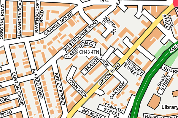 CH43 4TN map - OS OpenMap – Local (Ordnance Survey)