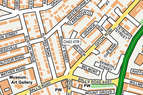 CH43 4TR map - OS OpenMap – Local (Ordnance Survey)