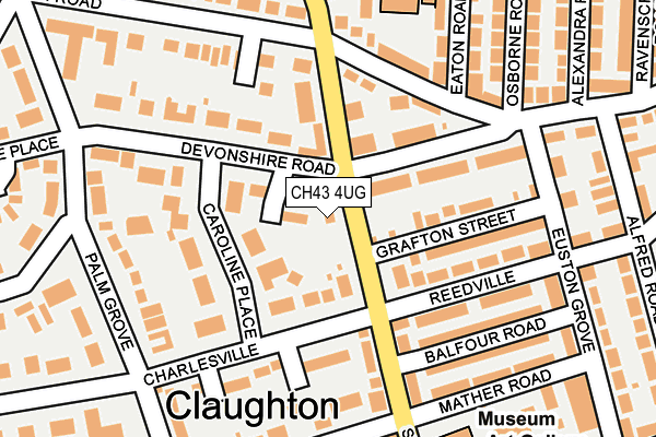 CH43 4UG map - OS OpenMap – Local (Ordnance Survey)