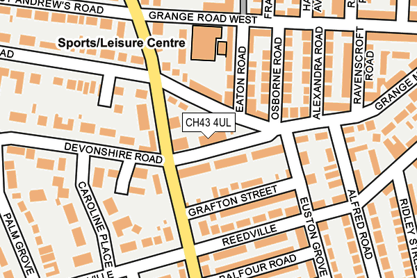 CH43 4UL map - OS OpenMap – Local (Ordnance Survey)