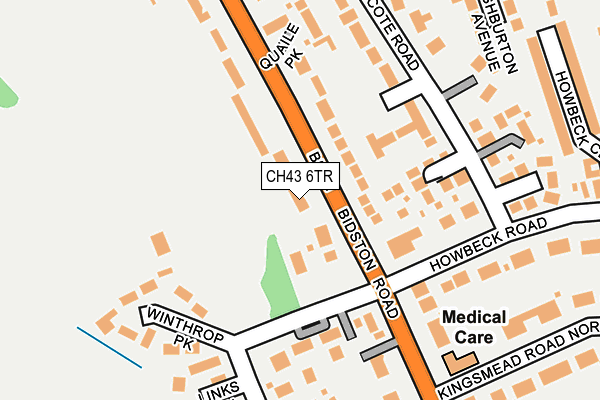 CH43 6TR map - OS OpenMap – Local (Ordnance Survey)