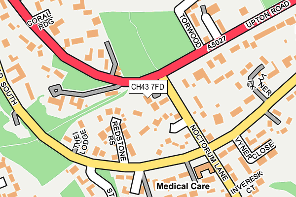 CH43 7FD map - OS OpenMap – Local (Ordnance Survey)