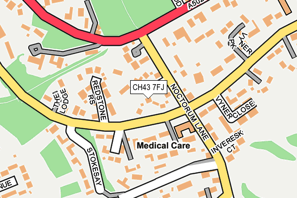 CH43 7FJ map - OS OpenMap – Local (Ordnance Survey)