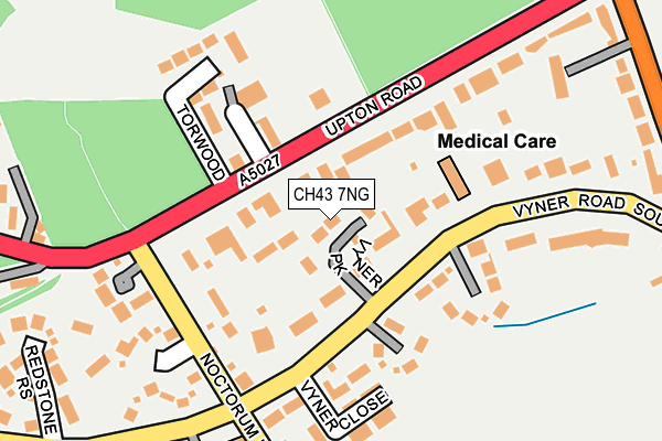 CH43 7NG map - OS OpenMap – Local (Ordnance Survey)