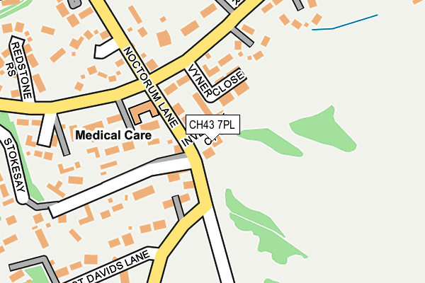 CH43 7PL map - OS OpenMap – Local (Ordnance Survey)