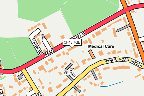 CH43 7QE map - OS OpenMap – Local (Ordnance Survey)