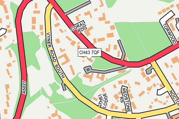 CH43 7QF map - OS OpenMap – Local (Ordnance Survey)