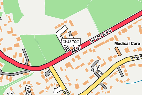 CH43 7QG map - OS OpenMap – Local (Ordnance Survey)