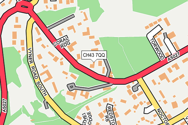 CH43 7QQ map - OS OpenMap – Local (Ordnance Survey)