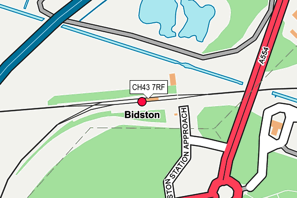 CH43 7RF map - OS OpenMap – Local (Ordnance Survey)