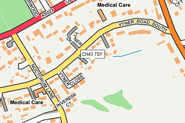 CH43 7SY map - OS OpenMap – Local (Ordnance Survey)