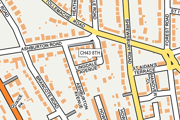 CH43 8TH map - OS OpenMap – Local (Ordnance Survey)