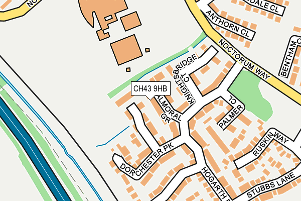 CH43 9HB map - OS OpenMap – Local (Ordnance Survey)
