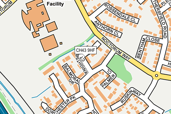 CH43 9HF map - OS OpenMap – Local (Ordnance Survey)
