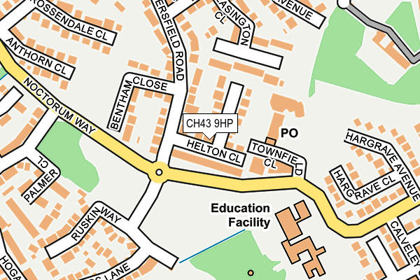 CH43 9HP map - OS OpenMap – Local (Ordnance Survey)