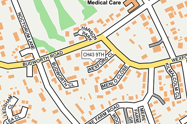CH43 9TH map - OS OpenMap – Local (Ordnance Survey)