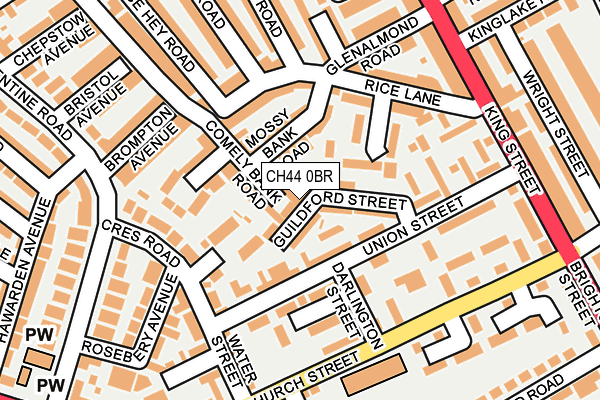 CH44 0BR map - OS OpenMap – Local (Ordnance Survey)