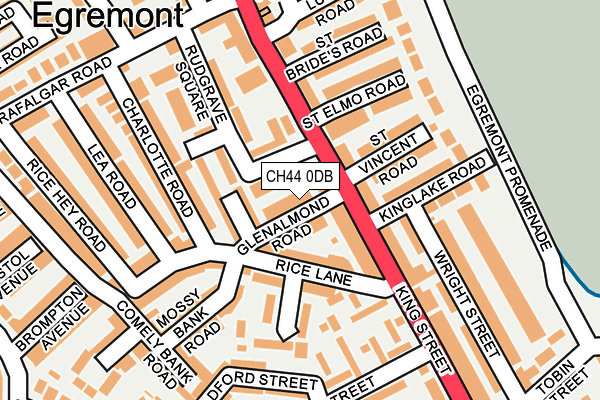 CH44 0DB map - OS OpenMap – Local (Ordnance Survey)