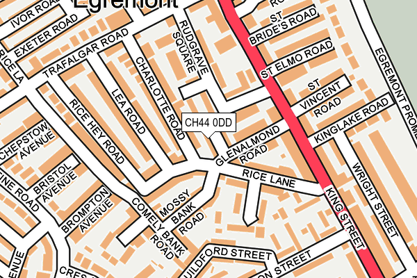 CH44 0DD map - OS OpenMap – Local (Ordnance Survey)