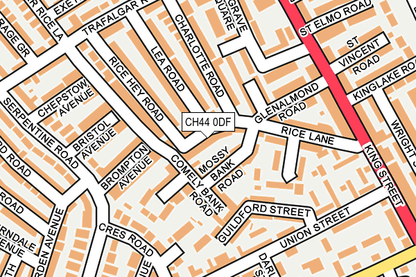 CH44 0DF map - OS OpenMap – Local (Ordnance Survey)