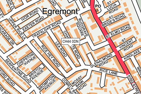 CH44 0DN map - OS OpenMap – Local (Ordnance Survey)