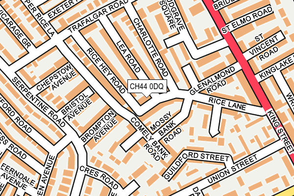 CH44 0DQ map - OS OpenMap – Local (Ordnance Survey)