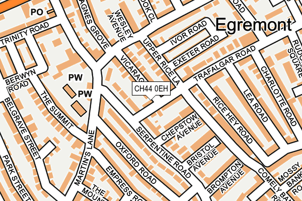 CH44 0EH map - OS OpenMap – Local (Ordnance Survey)