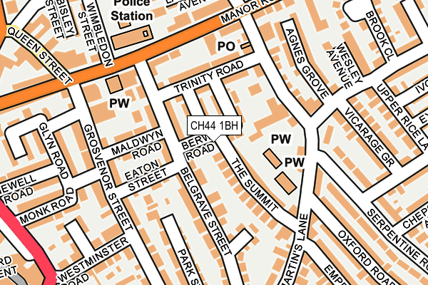 CH44 1BH map - OS OpenMap – Local (Ordnance Survey)