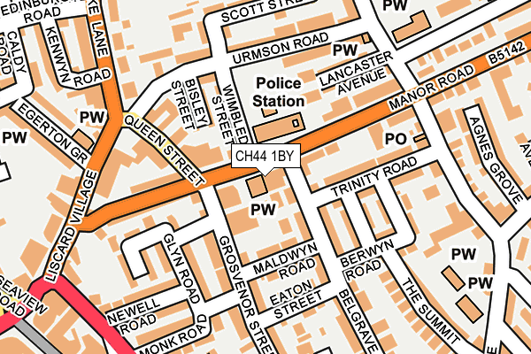 CH44 1BY map - OS OpenMap – Local (Ordnance Survey)