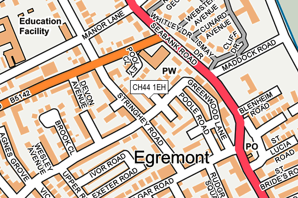 CH44 1EH map - OS OpenMap – Local (Ordnance Survey)