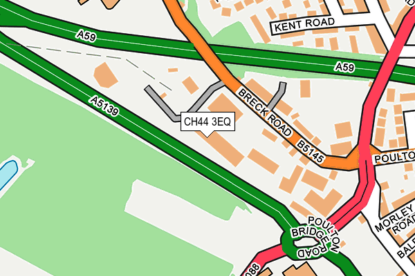 CH44 3EQ map - OS OpenMap – Local (Ordnance Survey)