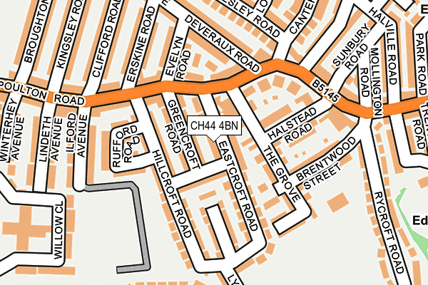 CH44 4BN map - OS OpenMap – Local (Ordnance Survey)