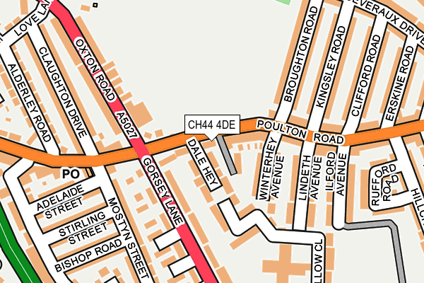 CH44 4DE map - OS OpenMap – Local (Ordnance Survey)