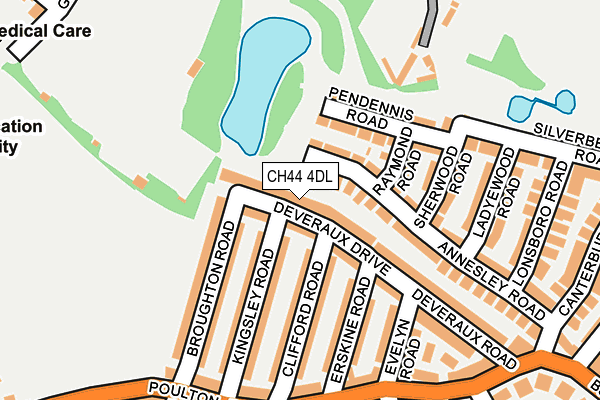 CH44 4DL map - OS OpenMap – Local (Ordnance Survey)