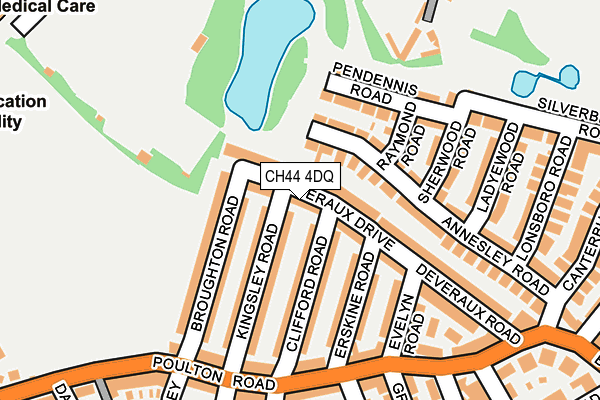 CH44 4DQ map - OS OpenMap – Local (Ordnance Survey)