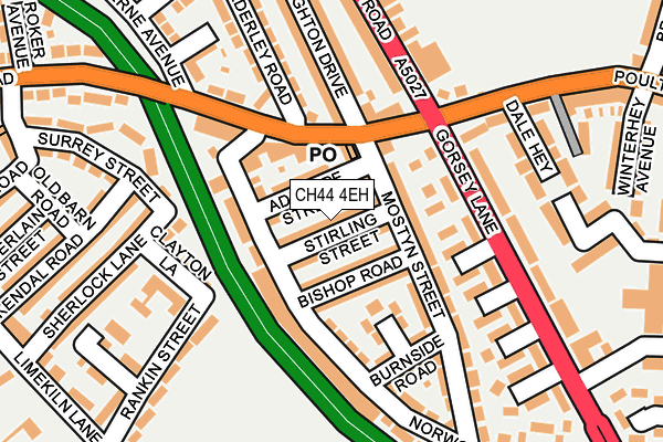 CH44 4EH map - OS OpenMap – Local (Ordnance Survey)