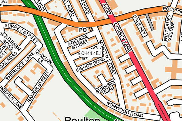 CH44 4EJ map - OS OpenMap – Local (Ordnance Survey)